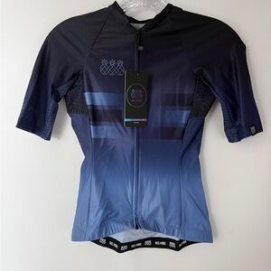Tres Pinas Short Sleeve Hues of Blue Cycling Jersey